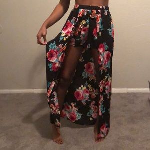 Half shorts half skirt